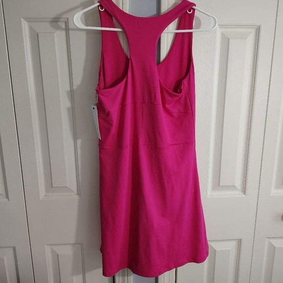 90 Degree by Reflex Pink Peacock Nude Tech Tennis Dress L - Picture 6 of 10